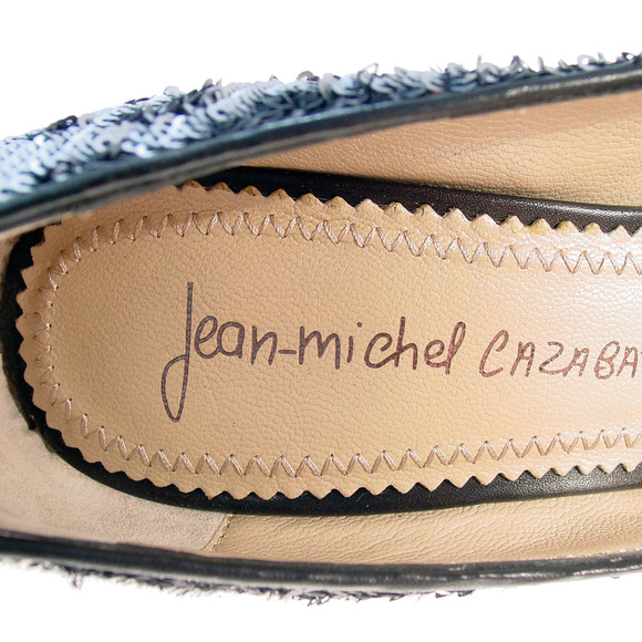 JEAN-MICHEL CAZABAT Zilla Sequin Platform Pumps 39 - Picture 7 of 8